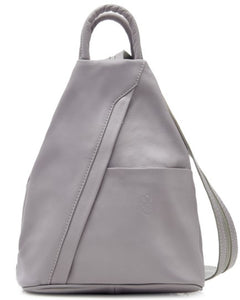 PAMELA     Italian soft leather medium sized backpack