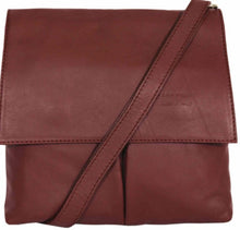 Load image into Gallery viewer, PEYTON Italian leather large cross body bag
