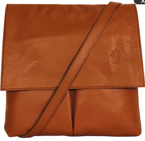 PEYTON Italian leather large cross body bag