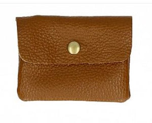 BECKY  Small Italian leather button purse