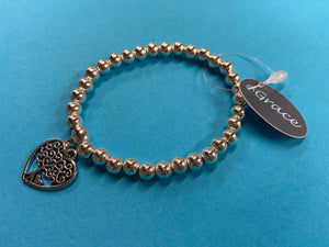 Tree heart bracelet