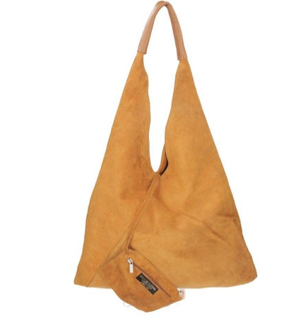 Real Suede Slouchy Style Bag