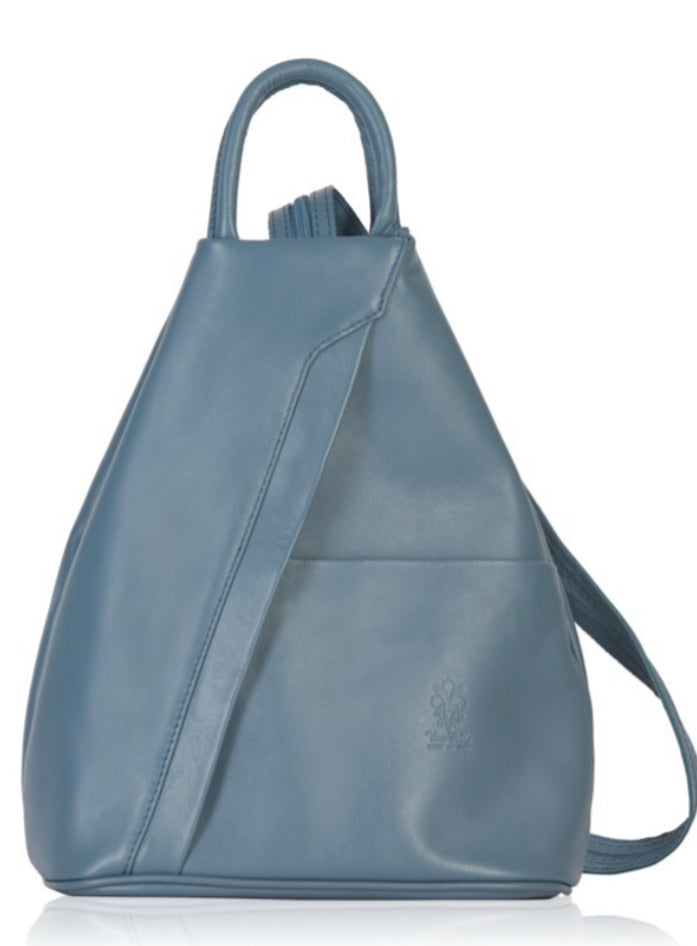 PAMELA     Italian soft leather medium sized backpack