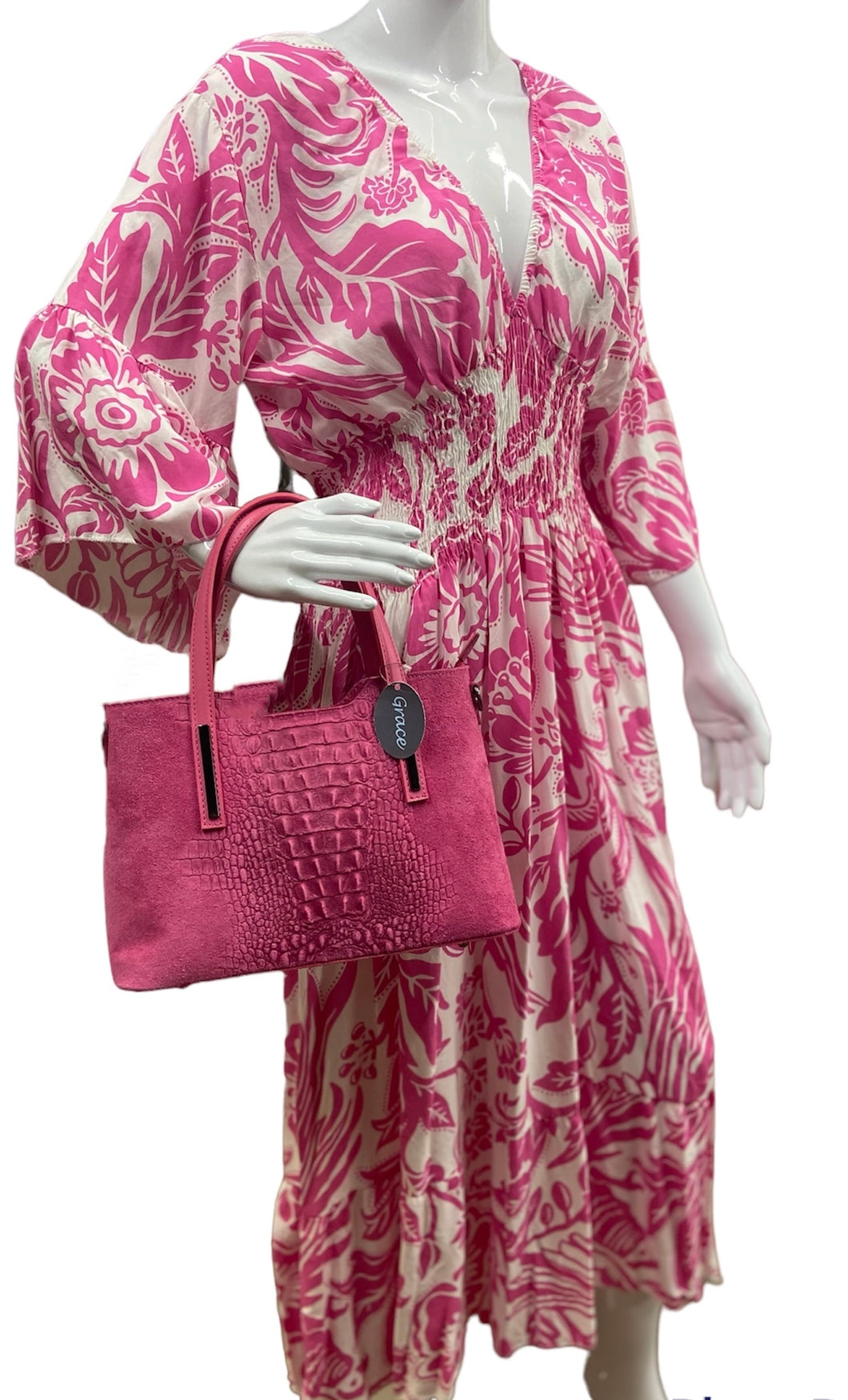 MAUREEN   Leather/suede medium tote bag