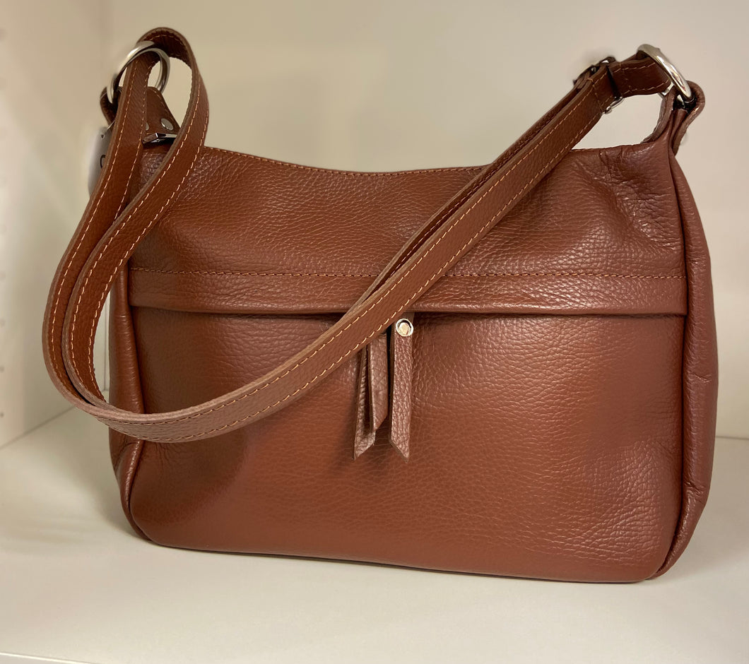 DONNA    Medium size leather cross body/shoulder bag