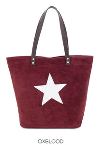 ISABELLA  Genuine suede bag with silver star