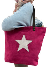 Load image into Gallery viewer, ISABELLA  Genuine suede bag with silver star
