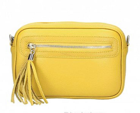 TAMMY Italian leather large cross body bag