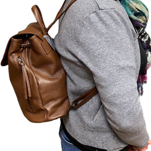 BELINDA  Italian leather backpack