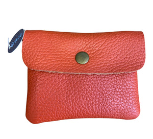 BECKY  Small Italian leather button purse
