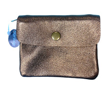 Load image into Gallery viewer, BECKY  Small Italian leather button purse
