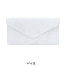 Load image into Gallery viewer, Suede leather envelope clutch

