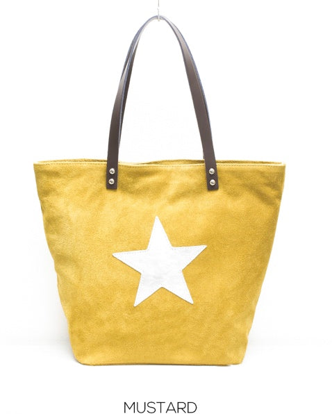 ISABELLA  Genuine suede bag with silver star