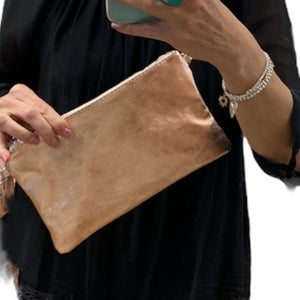 MICHELLE  Italian soft leather clutch/cross body bag